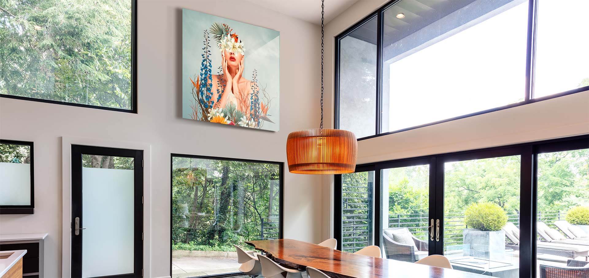 ChromaLuxe Metal Print in Luxury Home