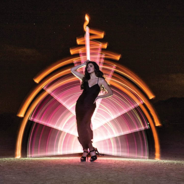 tecnica di light painting di Ruben Martinez