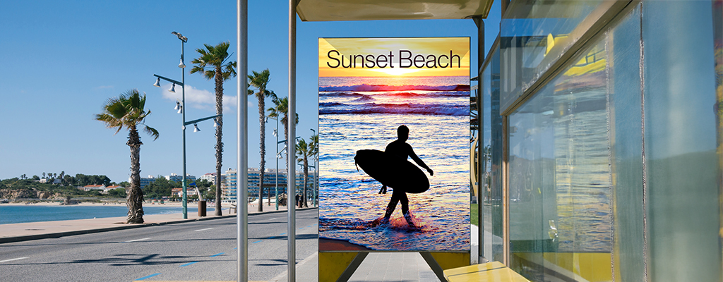 outdoor metal poster signage