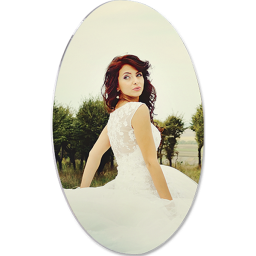 Gloss White Round Aluminum Panels