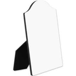 Gloss White HB Desktop Photo Panels with Easel, Arch Top