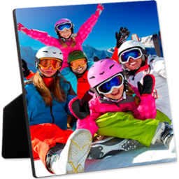 Gloss White HB Desktop Photo Panels with Easel, Flat Top