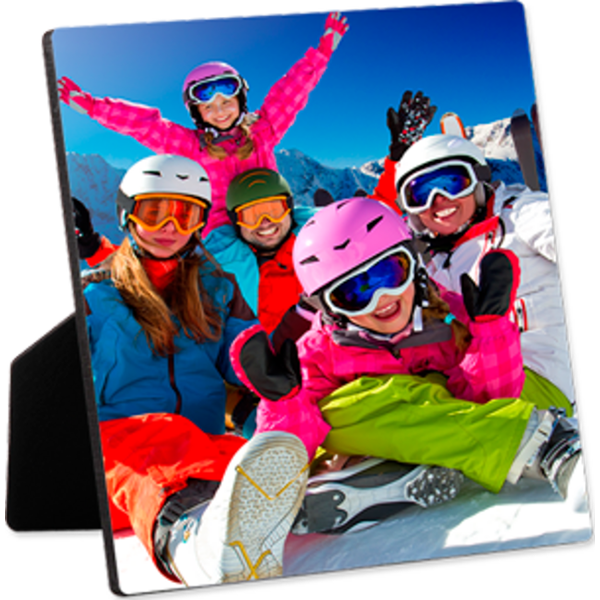 Gloss White HB Desktop Photo Panels Hinged, Flat Top - Image 2