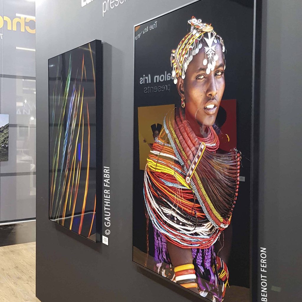 ChromaLuxe at art exhibit by Colorfields