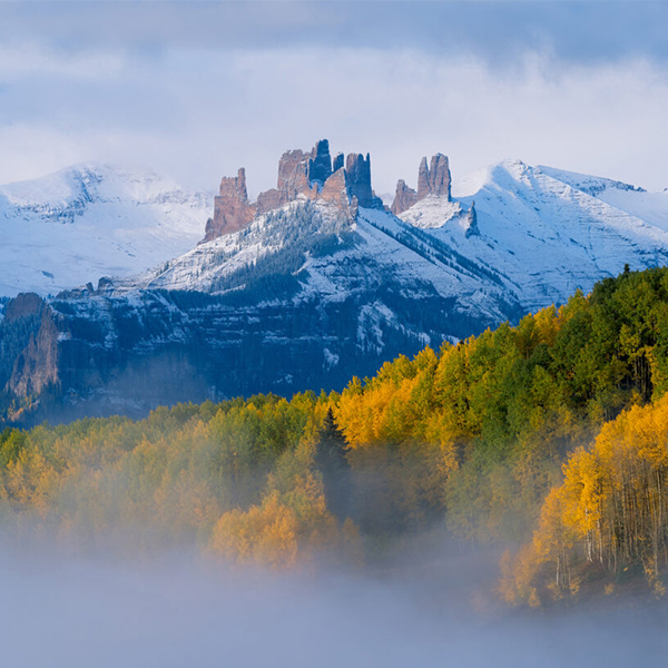 Print with Mountains