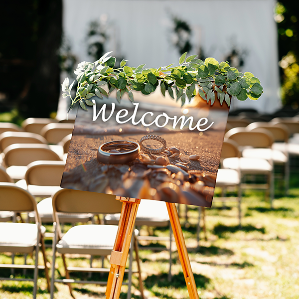 Event Venue welcome sign