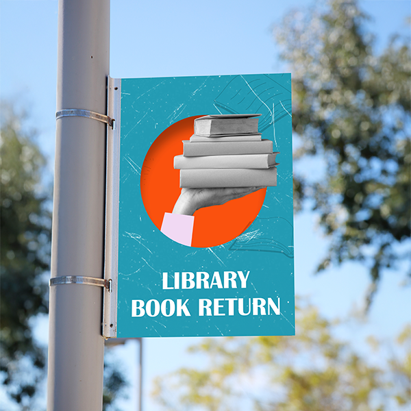 Library outdoor sign
